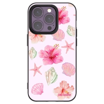 Picasee silikonový černý obal pro Apple iPhone 14 Pro - Blush Lagoon