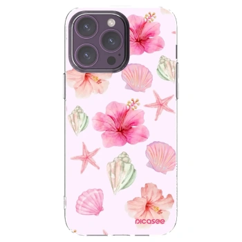 Picasee silikonový průhledný obal pro Apple iPhone 14 Pro Max - Blush Lagoon