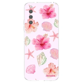 Picasee silikonový průhledný obal pro Sony Xperia 10 IV 5G - Blush Lagoon