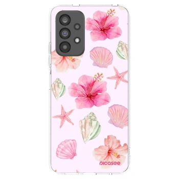 Picasee silikonový průhledný obal pro Samsung Galaxy A73 5G - Blush Lagoon