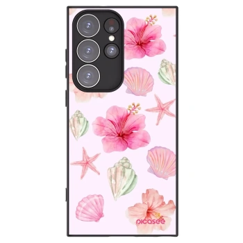 Picasee silikonový černý obal pro Samsung Galaxy S23 Ultra 5G - Blush Lagoon