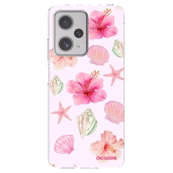 Picasee silikonový průhledný obal pro Xiaomi Redmi Note 12 Pro+ 5G - Blush Lagoon