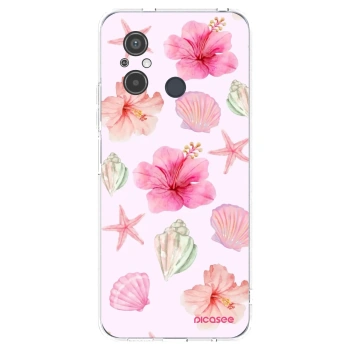 Picasee silikonový průhledný obal pro Xiaomi Redmi 12C - Blush Lagoon