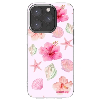 Picasee silikonový průhledný obal pro Apple iPhone 15 Pro - Blush Lagoon