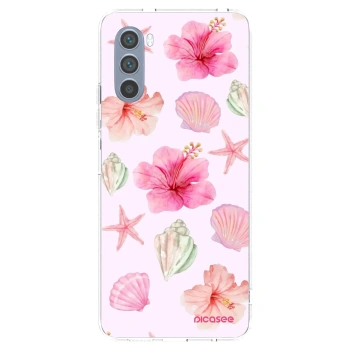 Picasee silikonový průhledný obal pro Motorola Moto G62 - Blush Lagoon
