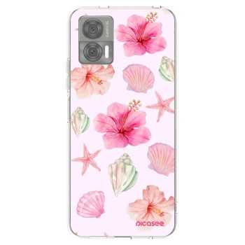 Picasee silikonový průhledný obal pro Motorola Edge 30 Neo - Blush Lagoon