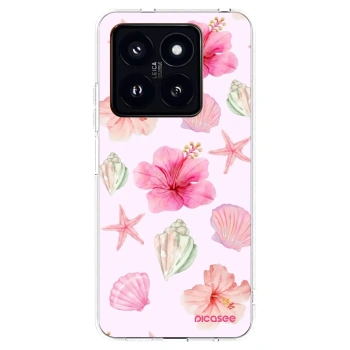 Picasee silikonový průhledný obal pro Xiaomi 14 Pro - Blush Lagoon
