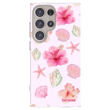 Picasee silikonový průhledný obal pro Samsung Galaxy S24 Ultra S928B 5G - Blush Lagoon