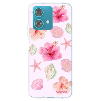 Picasee silikonový průhledný obal pro Motorola Edge 40 Neo - Blush Lagoon