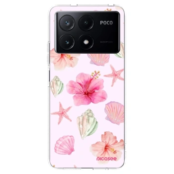 Picasee silikonový průhledný obal pro Xiaomi Poco X6 Pro - Blush Lagoon