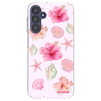 Picasee silikonový průhledný obal pro Samsung Galaxy A15 A155F 4G - Blush Lagoon