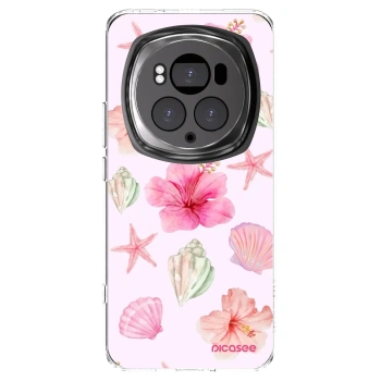 Picasee silikonový průhledný obal pro Honor Magic6 Pro - Blush Lagoon