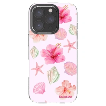 Picasee silikonový průhledný obal pro Apple iPhone 16 Pro - Blush Lagoon