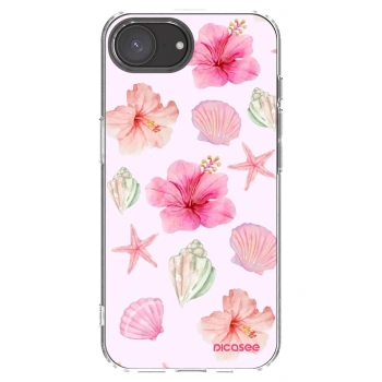 Picasee silikonový průhledný obal pro Apple iPhone 16e - Blush Lagoon
