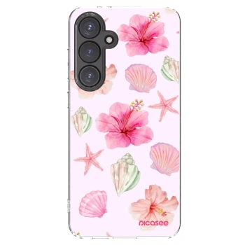 Picasee silikonový průhledný obal pro Samsung Galaxy S24 FE S721B - Blush Lagoon