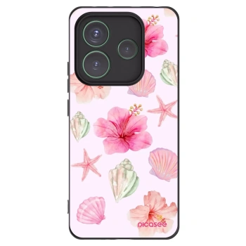 Picasee silikonový černý obal pro Xiaomi Redmi Note 14 5G - Blush Lagoon