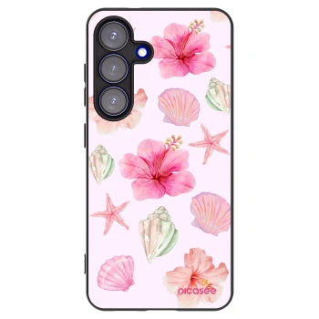 Picasee silikonový černý obal pro Samsung Galaxy S25 5G - Blush Lagoon