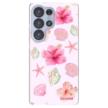 Picasee silikonový průhledný obal pro Samsung Galaxy S25 Ultra 5G - Blush Lagoon