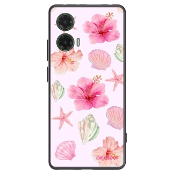 Picasee silikonový černý obal pro Motorola Moto G35 5G - Blush Lagoon