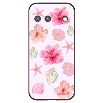 Picasee silikonový černý obal pro Google Pixel 9 - Blush Lagoon