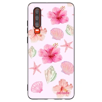 Picasee silikonový černý obal pro Huawei P30 - Blush Lagoon
