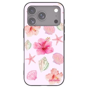 Picasee silikonový černý obal pro Apple iPhone 17 Pro - Blush Lagoon