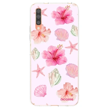Picasee silikonový průhledný obal pro Samsung Galaxy A70 A705F - Blush Lagoon