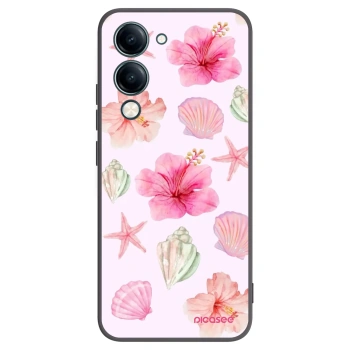 Picasee silikonový černý obal pro Vivo Y29s 5G - Blush Lagoon