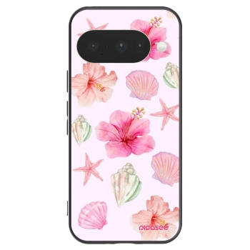 Picasee silikonový černý obal pro Google Pixel 10 - Blush Lagoon