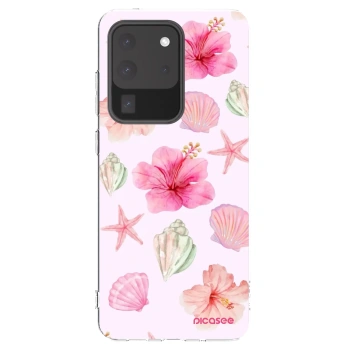 Picasee silikonový průhledný obal pro Samsung Galaxy S20 Ultra 5G G988F - Blush Lagoon