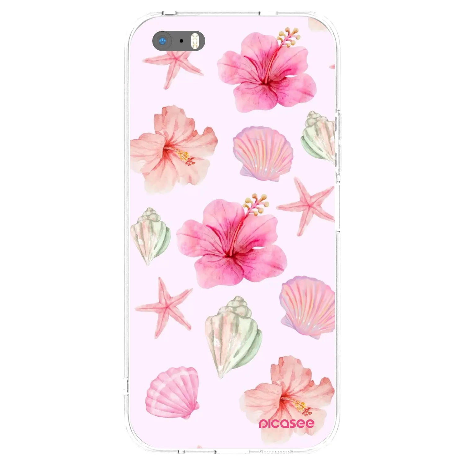 Picasee silikonový průhledný obal pro Apple iPhone 5/5S/SE - Blush Lagoon