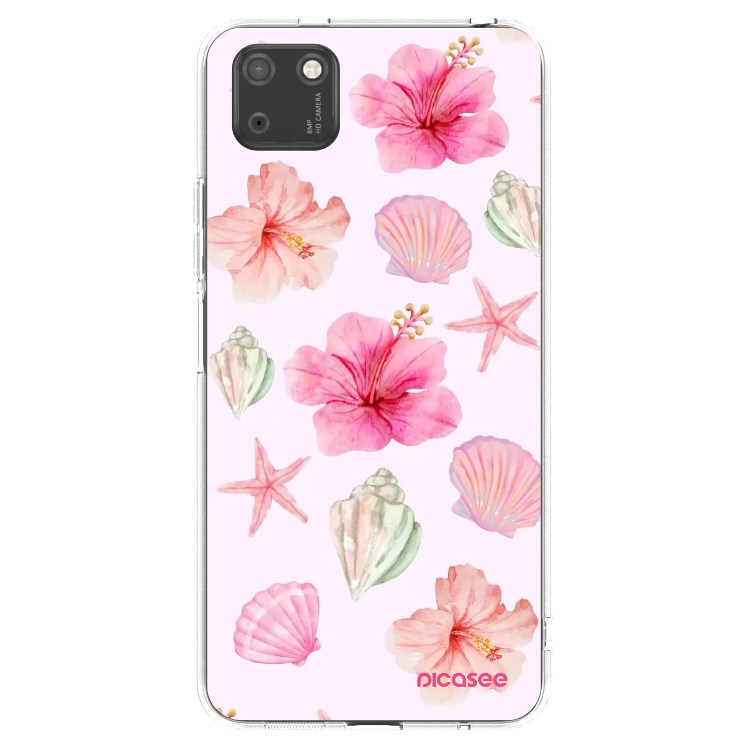 Picasee silikonový průhledný obal pro Huawei Y5P - Blush Lagoon