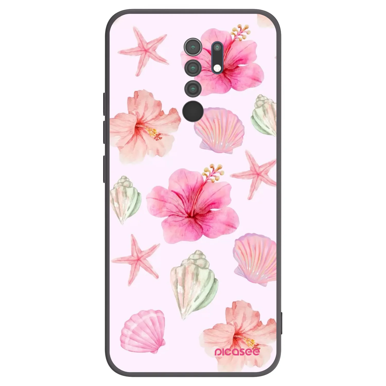 Picasee silikonový černý obal pro Xiaomi Redmi 9 - Blush Lagoon