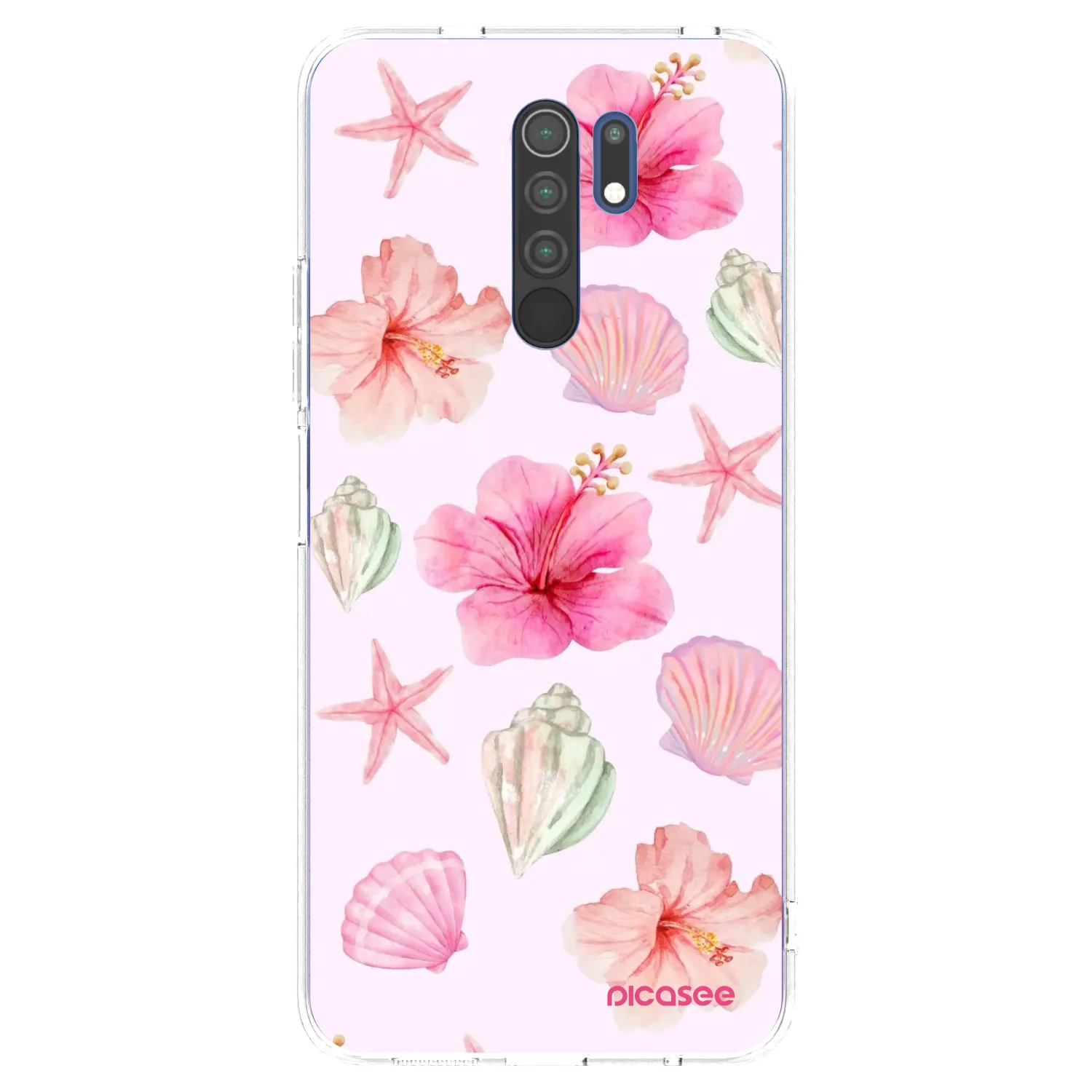 Picasee silikonový průhledný obal pro Xiaomi Redmi 9 - Blush Lagoon