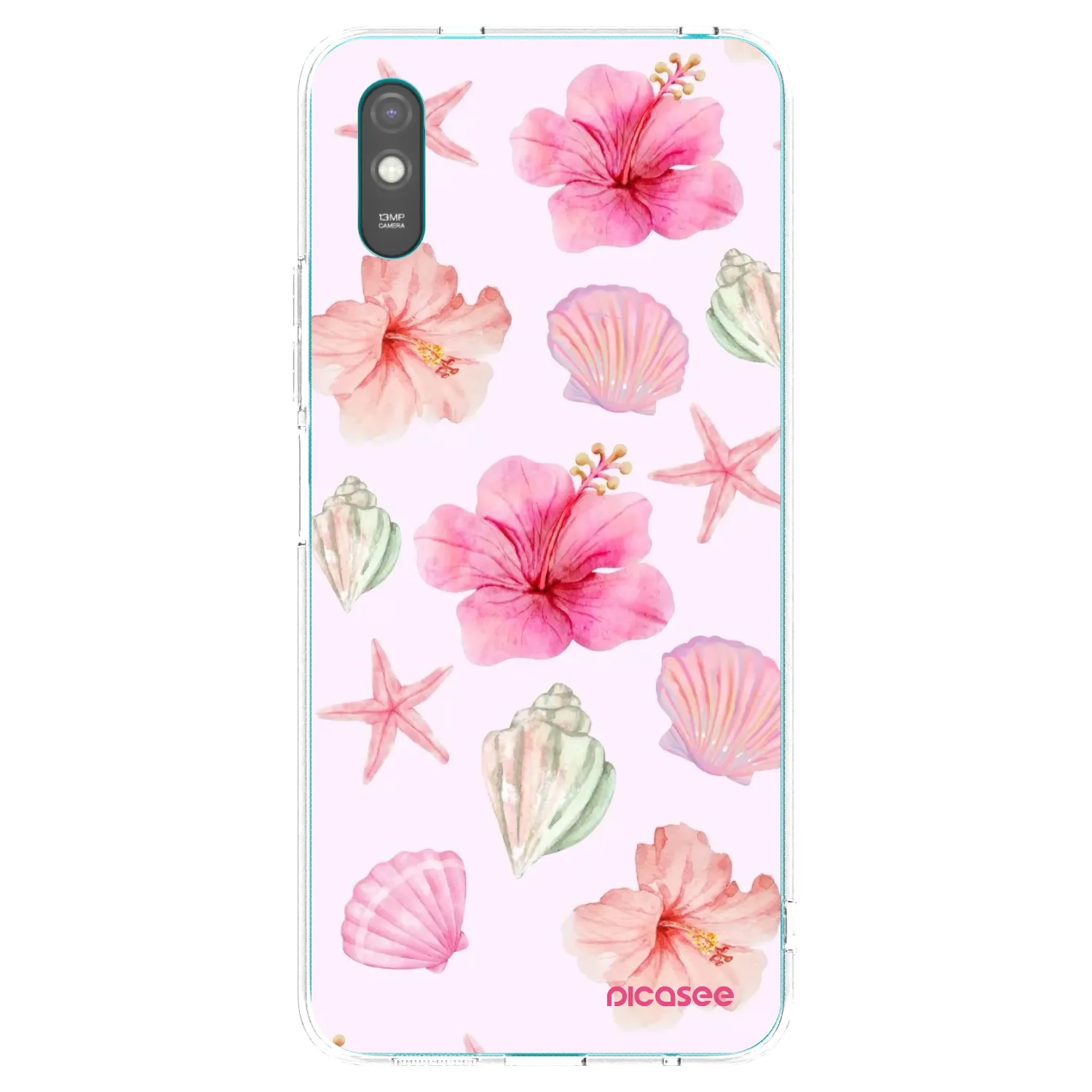 Picasee silikonový průhledný obal pro Xiaomi Redmi 9A - Blush Lagoon