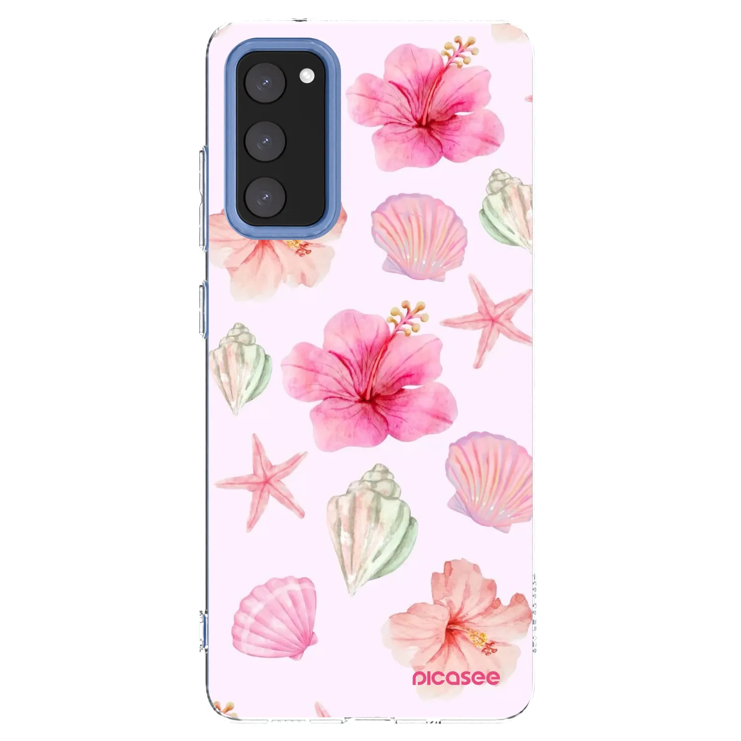 Picasee silikonový průhledný obal pro Samsung Galaxy S20 FE - Blush Lagoon