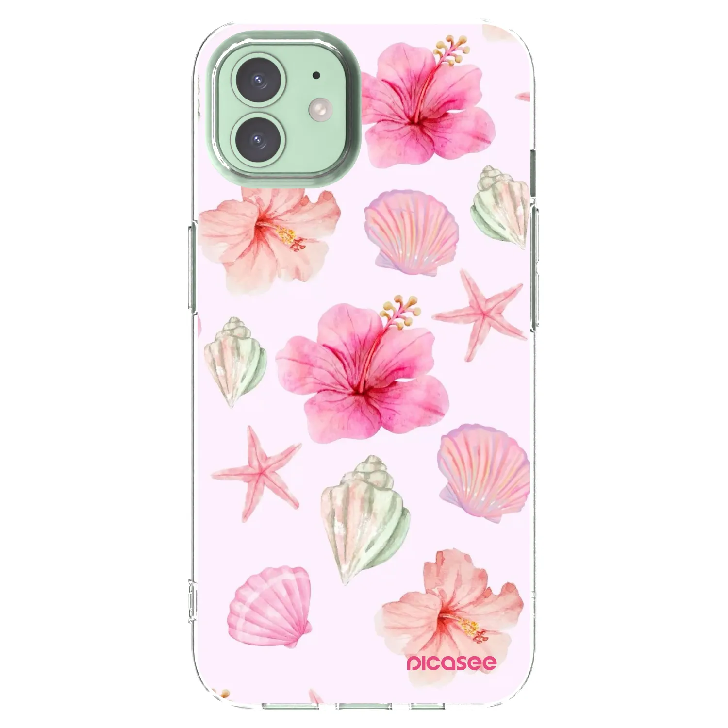 Picasee silikonový průhledný obal pro Apple iPhone 12 - Blush Lagoon