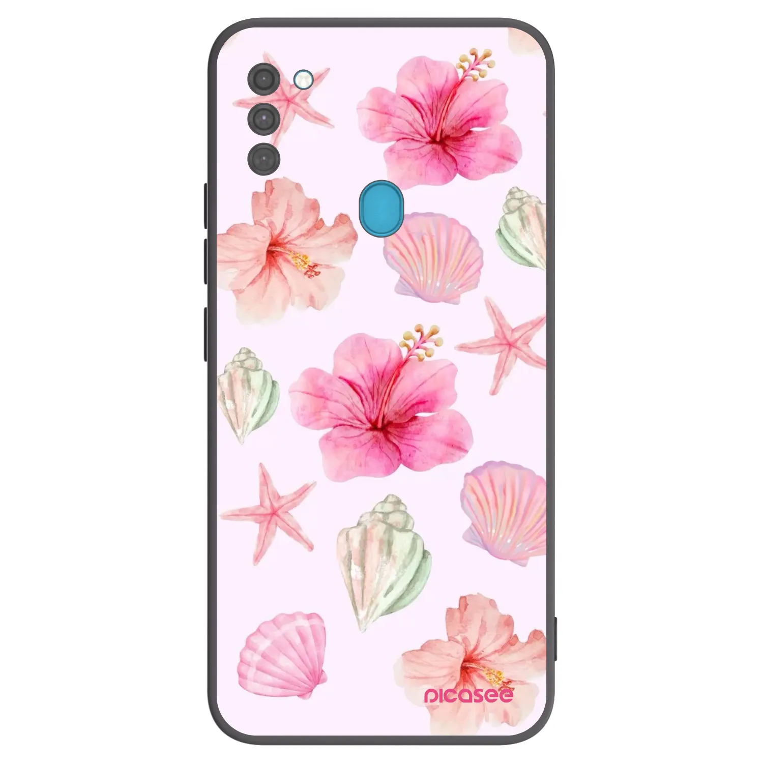 Picasee silikonový černý obal pro Samsung Galaxy M11 - Blush Lagoon