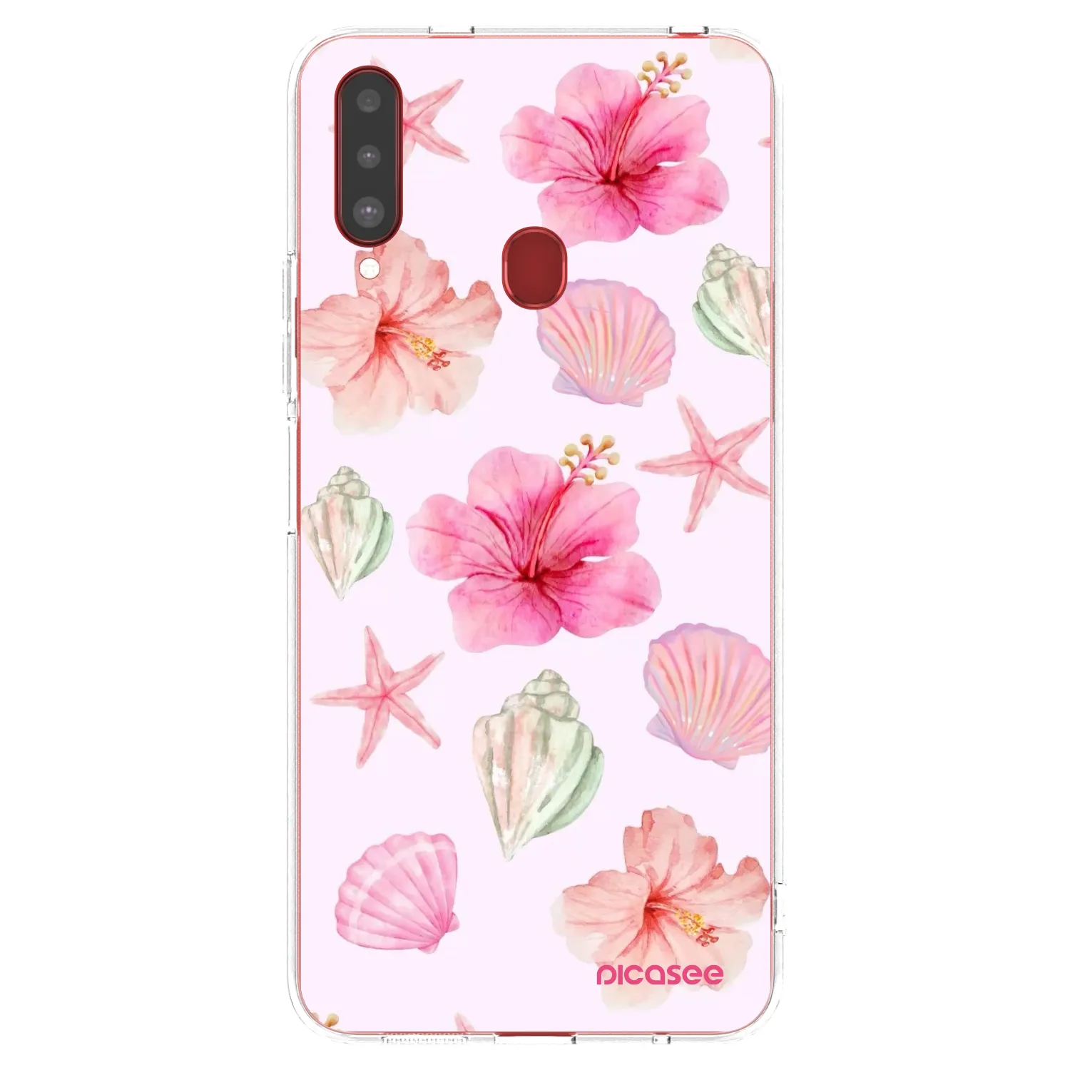Picasee silikonový průhledný obal pro Samsung Galaxy A20s - Blush Lagoon