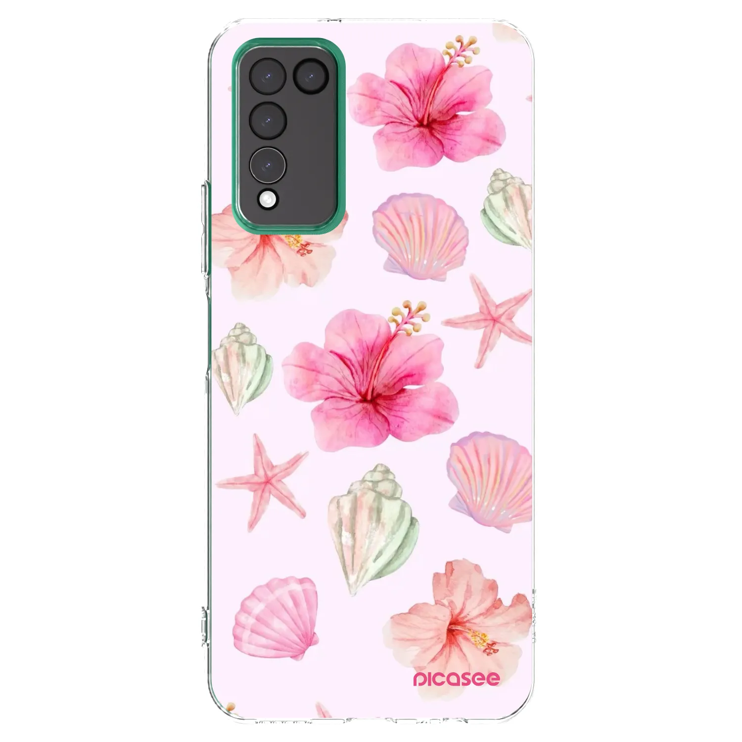 Picasee silikonový průhledný obal pro Honor 10X Lite - Blush Lagoon