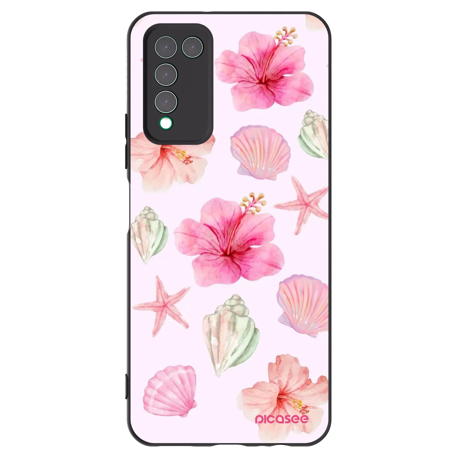 Picasee silikonový černý obal pro Honor 10X Lite - Blush Lagoon