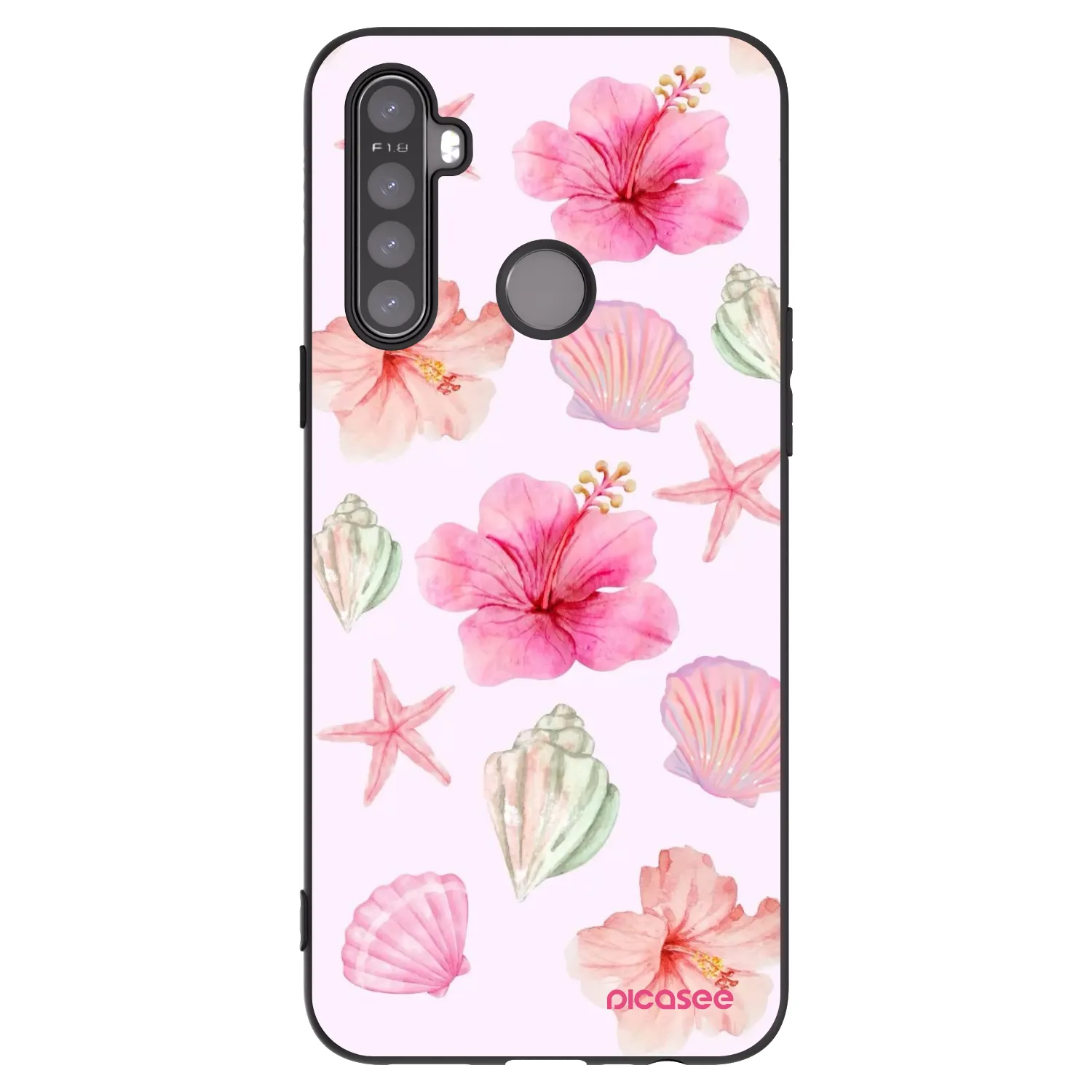 Picasee silikonový černý obal pro Realme 6i - Blush Lagoon