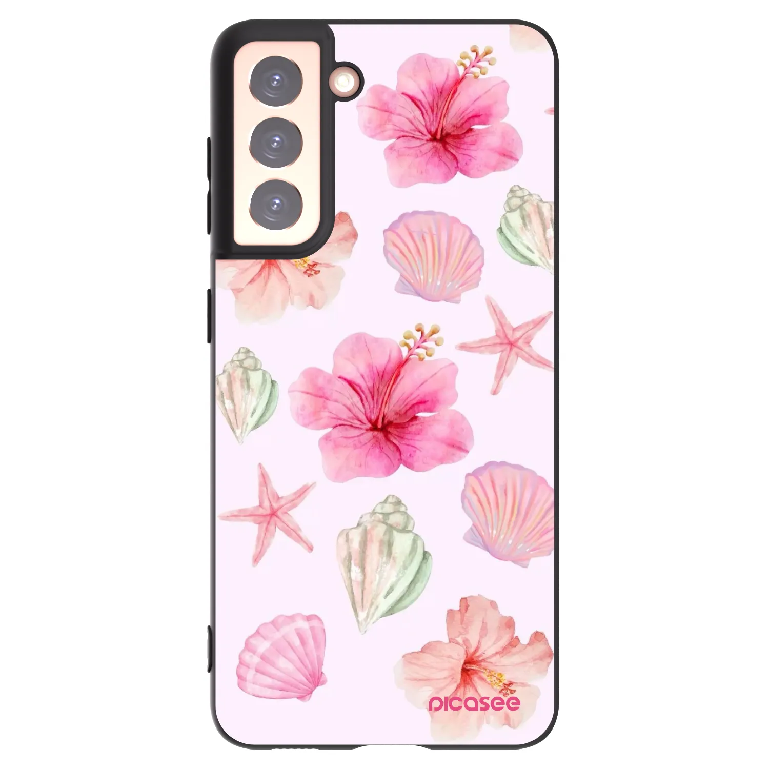 Picasee silikonový černý obal pro Samsung Galaxy S21 5G G991B - Blush Lagoon