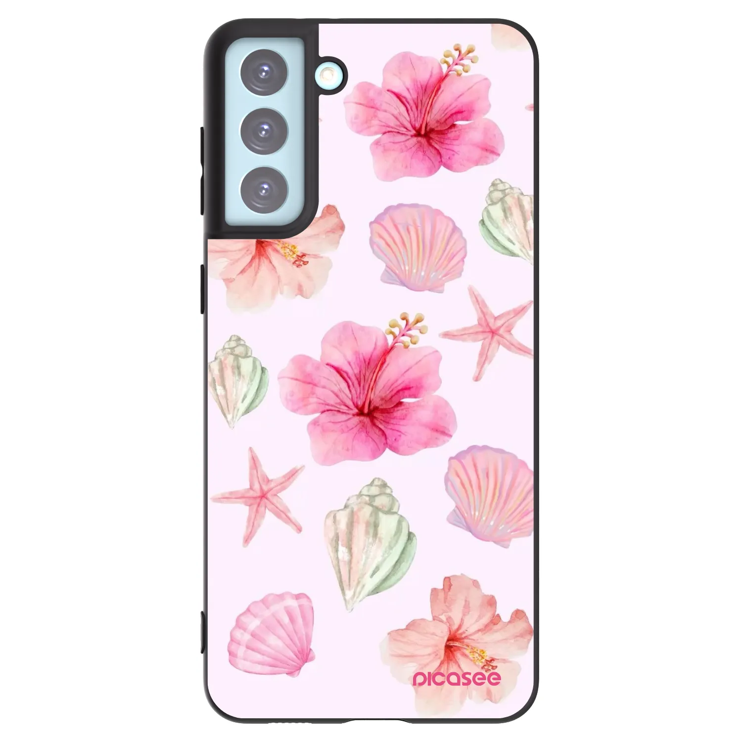 Picasee silikonový černý obal pro Samsung Galaxy S21+ 5G G996F - Blush Lagoon