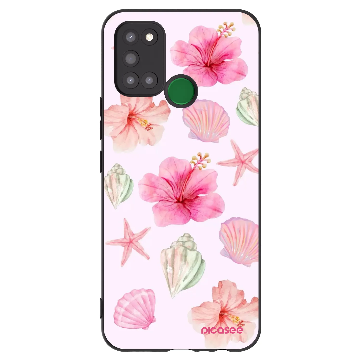 Picasee silikonový černý obal pro Realme 7i - Blush Lagoon