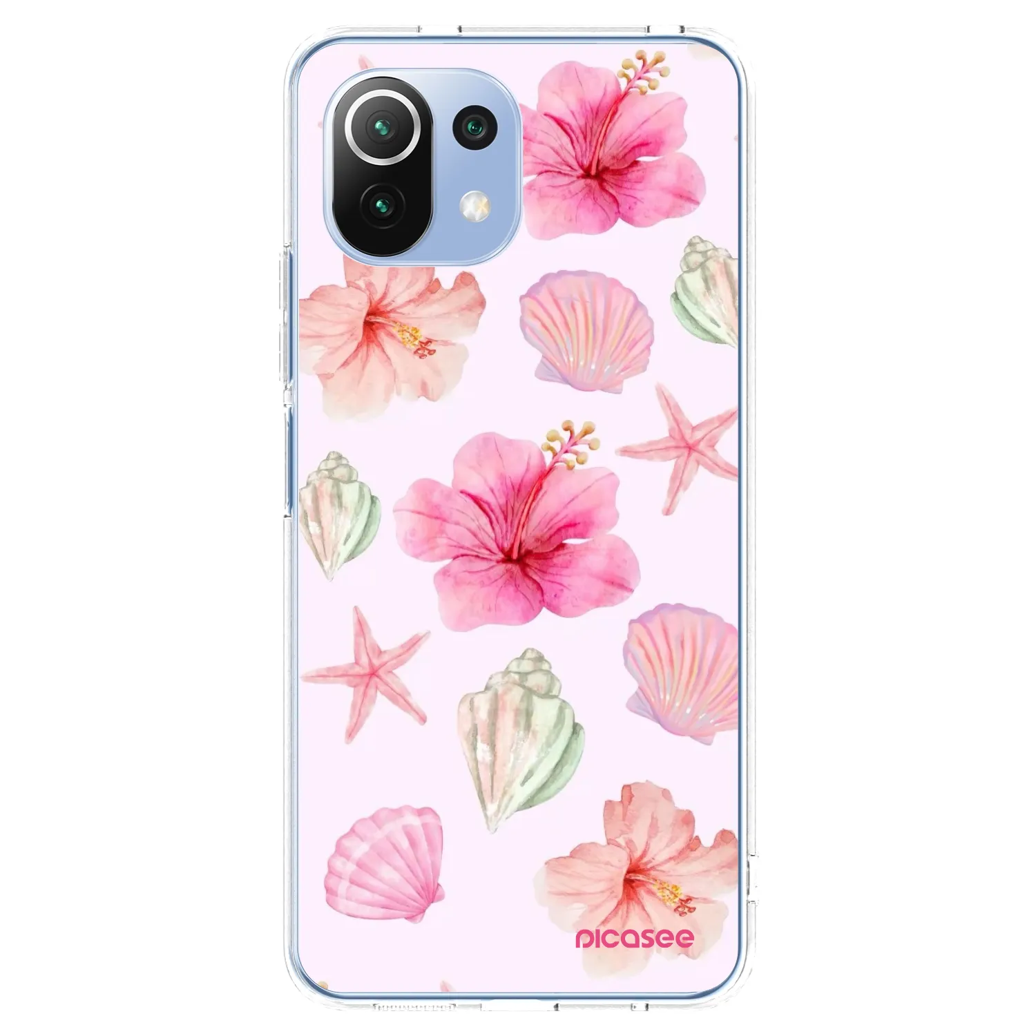 Picasee silikonový průhledný obal pro Xiaomi Mi 11 Lite - Blush Lagoon