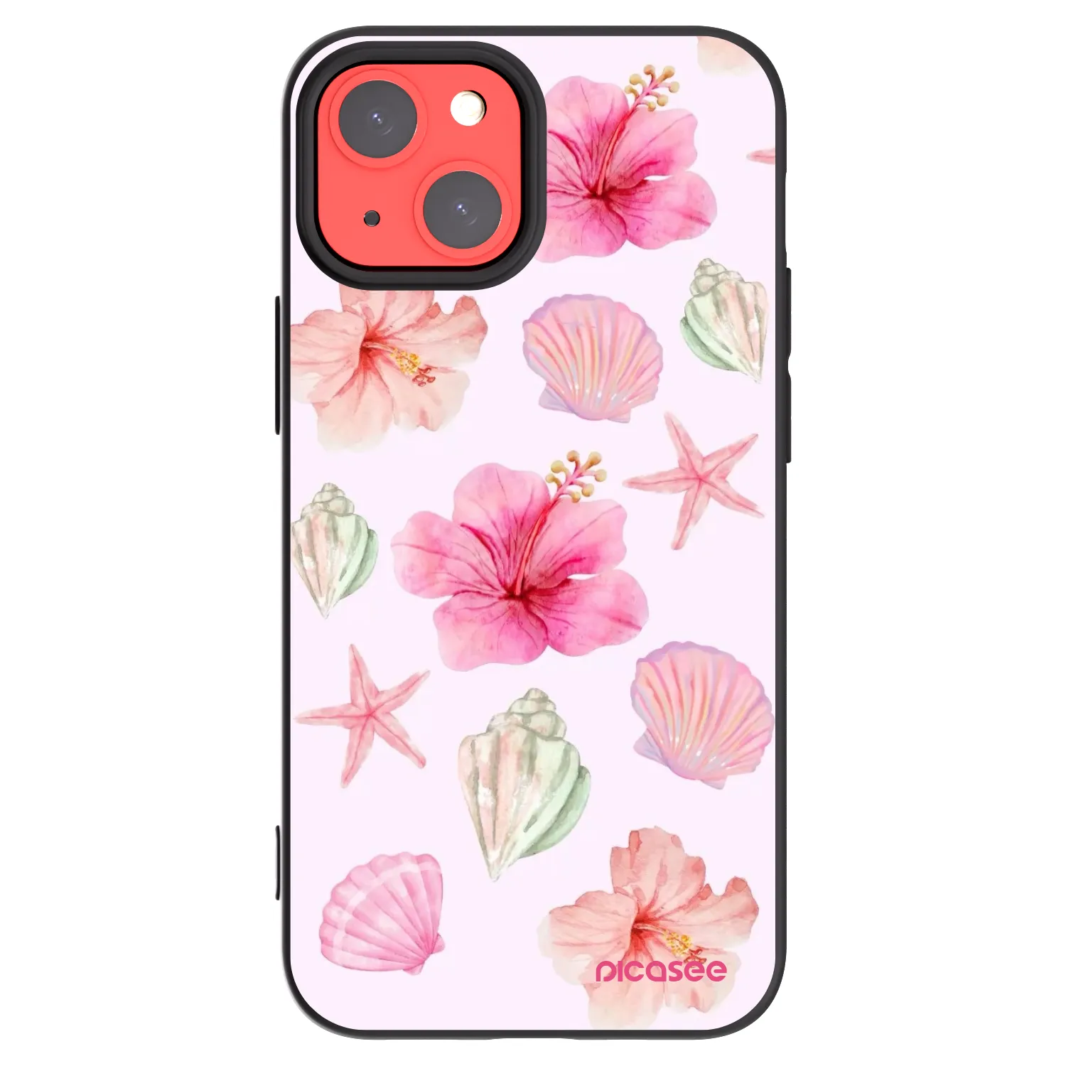Picasee silikonový černý obal pro Apple iPhone 13 mini - Blush Lagoon
