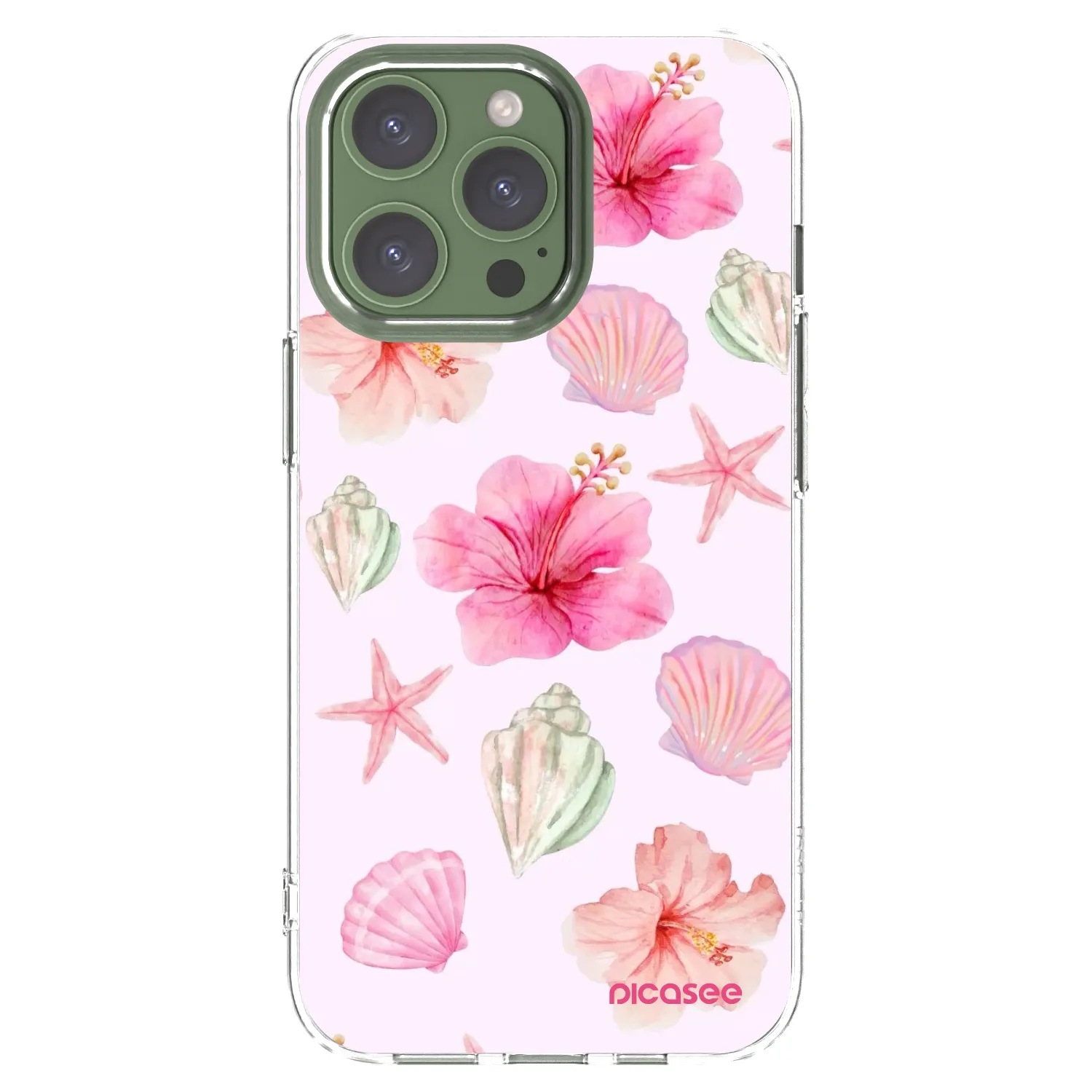 Picasee silikonový průhledný obal pro Apple iPhone 13 Pro - Blush Lagoon