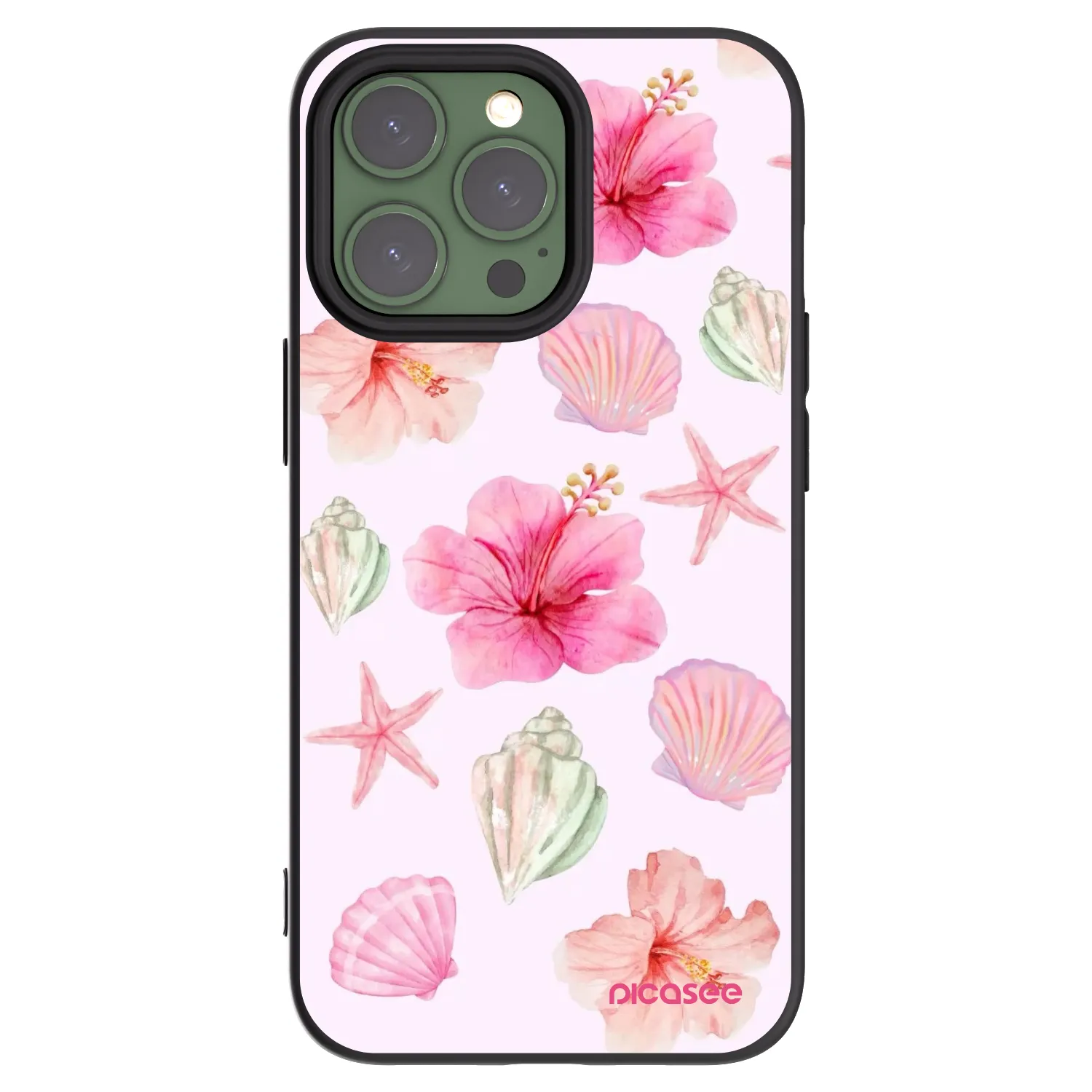 Picasee silikonový černý obal pro Apple iPhone 13 Pro - Blush Lagoon
