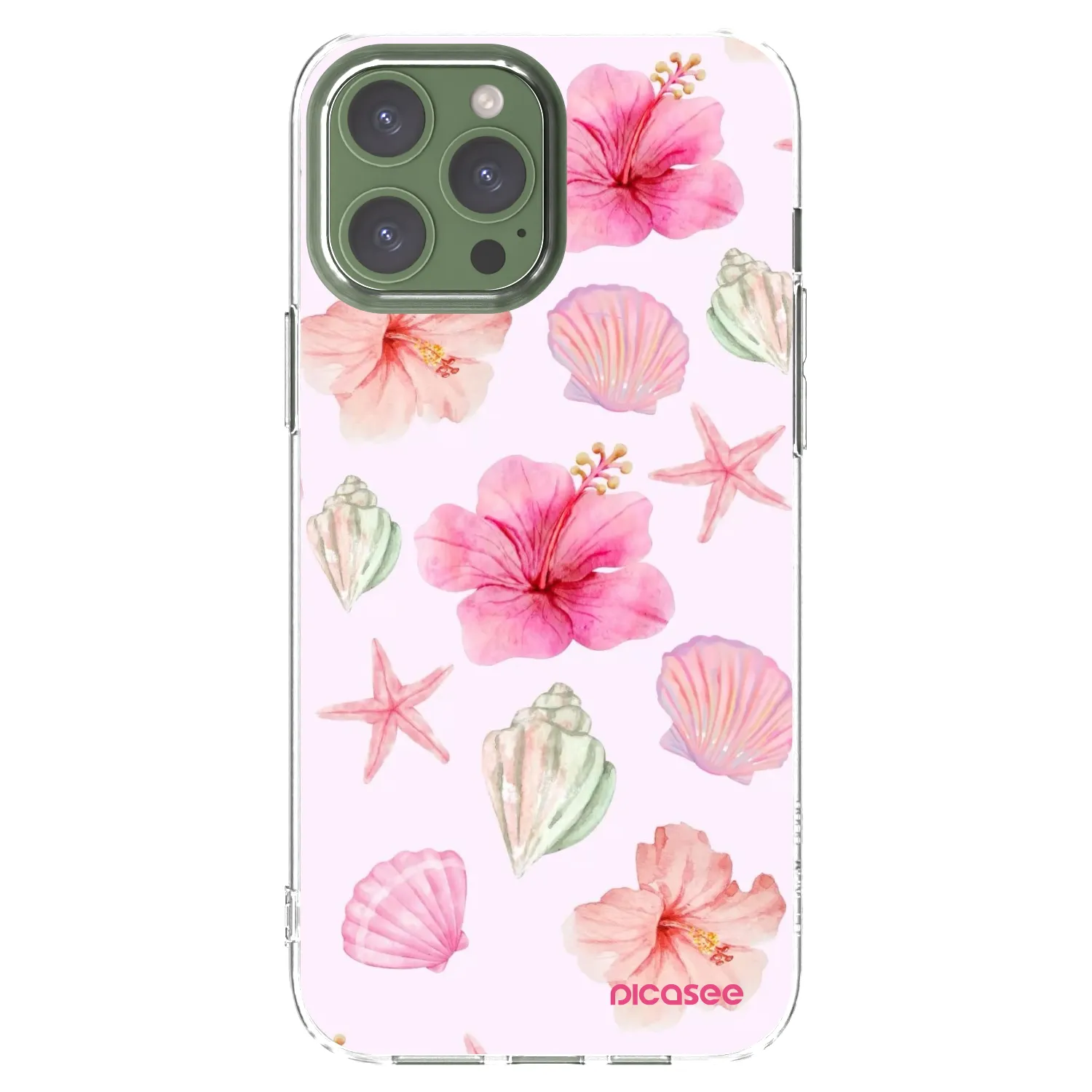 Picasee silikonový průhledný obal pro Apple iPhone 13 Pro Max - Blush Lagoon